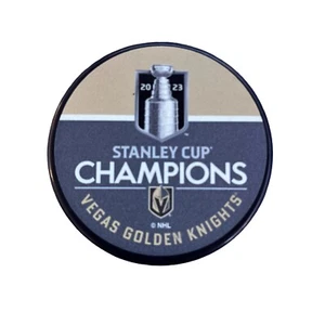 Las Vegas Golden Knights 2023 Stanley Cup Champions Hockey Puck NHL - Picture 1 of 3