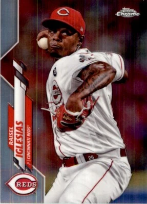 2020 Topps Chrome Refractor Raisel Iglesias #175 - Image 1 of 2