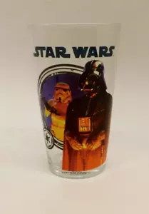 STAR WARS Darth Vader & Storm Trooper 16 oz Beverage Glass Lucasfilm Vandor LLC - Picture 1 of 5