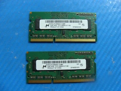 Dell E6430 Micron 4GB (2x2GB) PC3-10600S Memory RAM SO-DIMM MT8JTF25664HZ-1G4M1 - Image 1 of 2