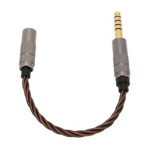 4,4 mm symmetrischer Stecker auf 3,5 mm Stereo Buchse Kopfhörer Adapter Kabel vergoldet - Bild 1 von 23