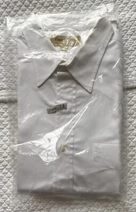 Paul Stuart Men's White Cotton Dress Shirt 17 - 32 $178 Made In Canada - Picture 1 of 3