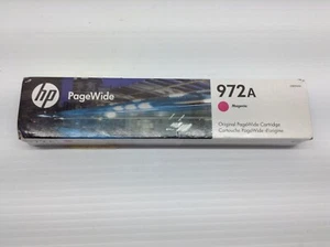 NEW Authentic HP 972A MAGENTA Original PageWide Ink Cartridge L0R89AN EXP 9-25 - Picture 1 of 3