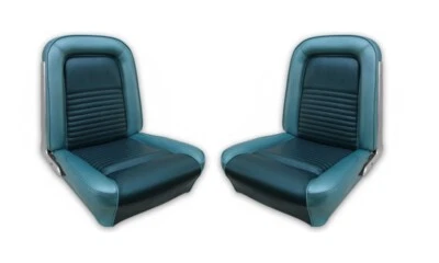 Ford Mustang 1967 cupé estándar azul asiento completo tapizado delantero y trasero Foto 1 de 2