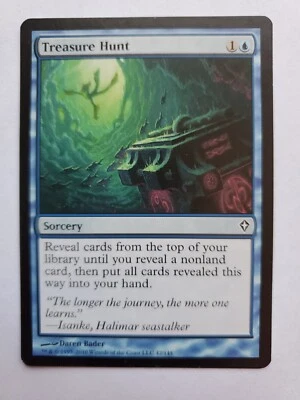 MTG Magic The Gathering Card Treasure Hunt Sorcery Blue Worldwake  - Image 1 of 2