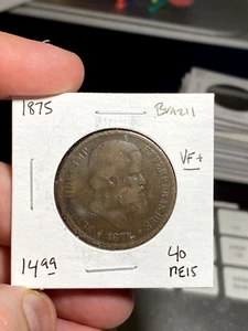 1875 Brazil 40 Reis - Picture 1 of 2