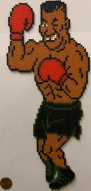 Mike Tyson Punch-Out!! Boxer NES Mini Bead Sprite Perler Artkal Pixel Art Retro
