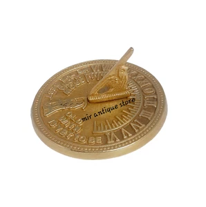 garden sundial Grow Old 4" Sundial Clock for Garden Yard Outdoor Home - Picture 1 of 3