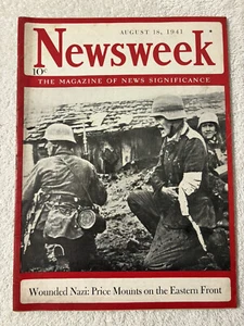 NEWSWEEK MAGAZINE 1941 August 18 U.S.-Britain Trade; German Advances in East - Bild 1 von 17