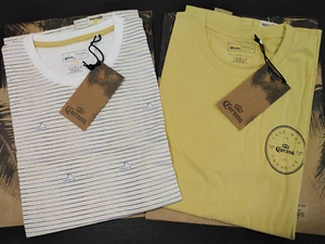 2 X CORONA BEER T-SHIRTS SIZE M. 2 X DESIGNS 1 X STRIPED, AND 1 X SURFBOARD - Picture 1 of 7