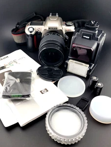 Nikon N65 35MM Film Camera Kit W/ 28-80MM Lens, SB-22s, and More. Tested Works. - Picture 1 of 11