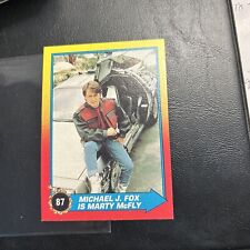Jb9c-3 Back To The Future 2￼ 1989 Topps #87 Michael J Fox Is Marty Mcfly
