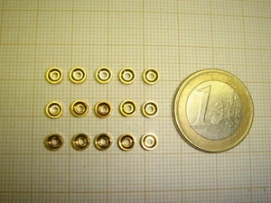 LOT DE 15 BOUCHONS LAITON POUR COMTOISE- PENDULE DE PARIS - RÉGULATEUR -CARTEL - Picture 1 of 3