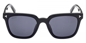 BALLY BY0085-H5401A Shiny Black/Smoke Sunglasses UNISEX 54-20-145 $320 - NEW - Picture 1 of 11