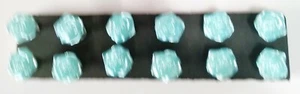 LIGHT BLUE FLOWERS Push Pin Set - 12pc Handmade Decorative Thumb Tacks SALE - Picture 1 of 2