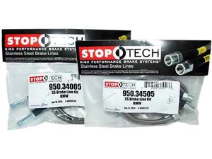 Stoptech Stainless Steel Braided Brake Lines (Front & Rear Set / 34005+34505) - Picture 1 of 1