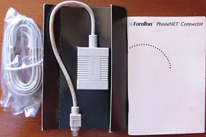 Farallon PhoneNet style AppleTalk adapter set mini-din-8 PN308-IN - Picture 1 of 4