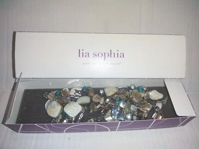 Lia Sophia Necklace Ocean Air 43-46" Genuine Abalone & Mother of Pearl Stones - Image 1 of 4