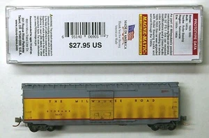 MTL Micro-Trains 03144510 Milwaukee Road 1643 storage car FW Factory Weathered - Picture 1 of 2