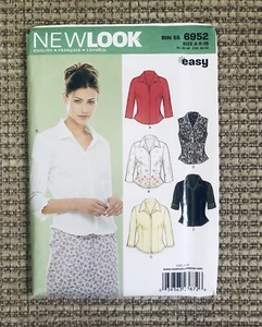 Simplicity New Look 6952 Sewing Pattern Misses Size 8-18 Blouse Top Fitted UC FF - Picture 1 of 2