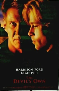 The Devil's Own Brad Pitt Harrison Ford Movie Poster Double Sided 27" x 40" New - Picture 1 of 1