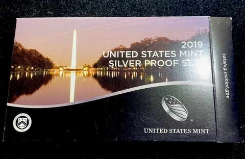 2019 United States Mint Silver Proof Set With W Penny In OGP/Coa Item # 4028 Cover