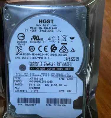 HGST HUC101812CSS200 Ultrastar C10K 1.2TB 12Gb/s SAS 2.5" HDD Hard Drive - Image 1 of 2