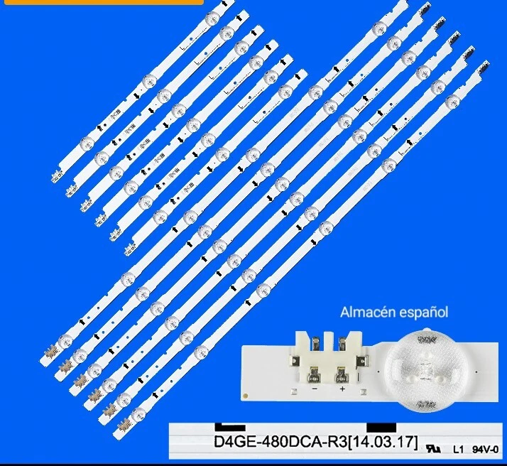KIT 12 TIRAS LED BN96-30453A BN96-30454A SAMSUNG UE48H5000 UE48H5030 UE48H6500