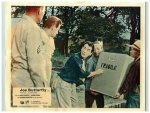 Joe Butterfly Original Lobby Card Audie Murphy George Nader Burgess Meredith 
