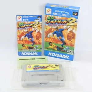 JIKKYO WORLD SOCCER 2 FIGHTING ELEVEN Super Famicom Nintendo 1438 sf - Picture 1 of 13