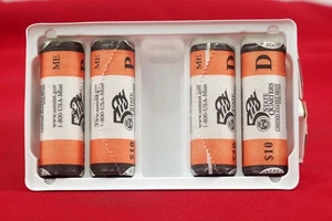 2003 Maine State Quarters Four $10 Rolls P&D In Box - Picture 1 of 5