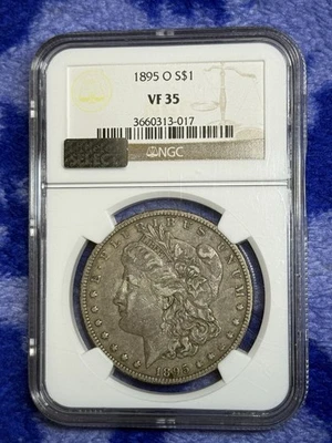 1895 O Morgan Silver Dollar NGC VF 35 - Image 1 of 2