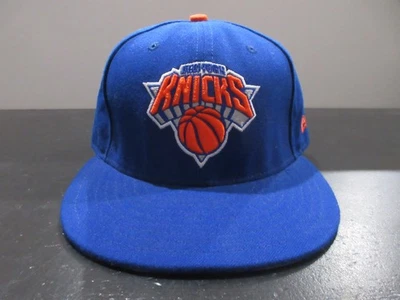 New York Knicks Hat Cap Fitted Mens 7 3/8 Blue NBA Basketball Logo New Era - Image 1 of 4