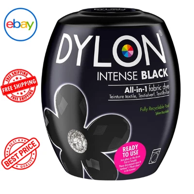 Dylon Washing Machine Fabric Dye Pod Intense Black, 350g - Image 1 of 4
