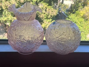 FENTON GLAS IRRIDOSCANT CHAMPAGNER MOHN LAMPE GLOBUS - Bild 1 von 8