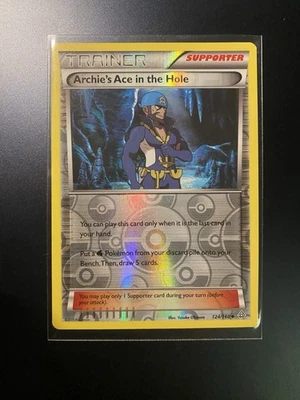 Pokemon TCG Archie's Ace in the Hole Reverse Holo 124/160 XY Primal Clash LP - Image 1 of 4