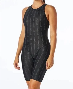 TYR Women's Size 26 Black Fusion2 Aerofit Shortjohn U12 Compliant (ASFUN6A) - B1 - Picture 1 of 6