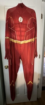 The Flash Barry Allen Spandex Jumpsuit and mask Size 3XL - Image 1 of 4