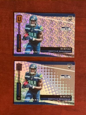 (2) 2019 Panini Unparalleled DK Metcalf RC Lot Flight & Base Mint Rookies - Image 1 of 4