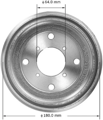 Bendix PDR0677 BENDIX Brake Drum For 95-01 Chevrolet Geo Suzuki Metro Swift - Image 1 of 4