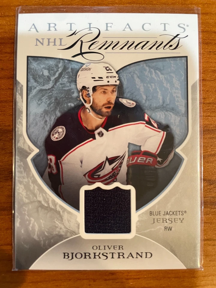 Artefactos de cubierta superior 2022-23 restos de la NHL Oliver Bjorkstrand #sin precio base Foto 1 de 1