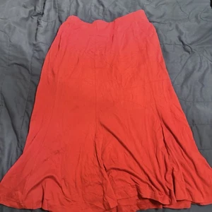 Falda Larga Roja De Colección Nueva Con Etiquetas por Elisabeth por Liz Claiborne Años 90’s 2X Talla Grande - Imagen 1 de 3