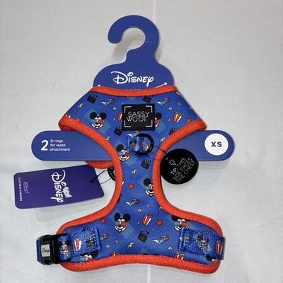 Disney Sassy Woof Mickey 3D Movie Glasses Dog Harness Size Extra Small - Image 1 of 4