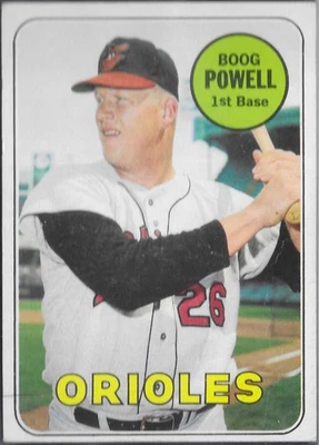 Béisbol Topps 1969, #15 Boog Powell, casi nuevo -- ¡excepcional! Foto 1 de 2