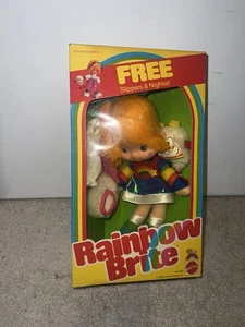 RARE Vintage Rainbow Brite Doll 1983 Hallmark Slippers & Nightie Set Mattel NRFB - Picture 1 of 12