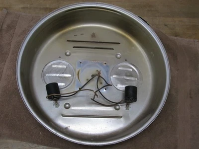 Vintage Pam Advertising Clock Empty Round Housing, Has Light Sockets & Covers - Image 1 of 4