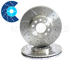 Ford Sierra Rs Cosworth 2.0 4X4 Rear Mtec Drilled Grooved Brake Discs Not 2Wd