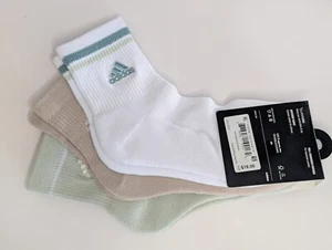 Adidas Women's High Quarter Cushioned Climacool Socks Size 5-10 Pack Of 3 - Picture 1 of 2