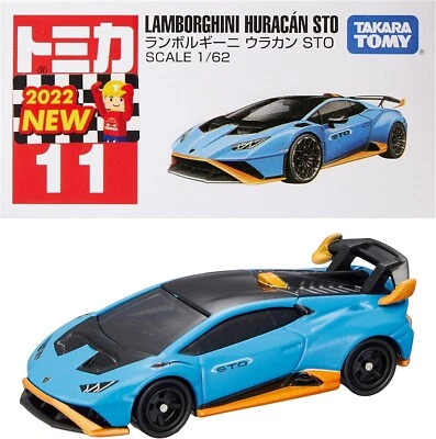 Takara Tomy Tomica No. 11 Lamborghini Huracan escala STO 1/62 de Japón Foto 1 de 4
