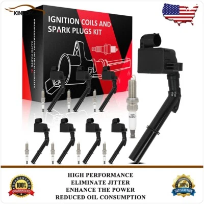 8 Ignition Coils & 8 Spark Plugs Kit For Mercedes-Benz S550 SL500 SL550 4.7L Gas - Image 1 of 4
